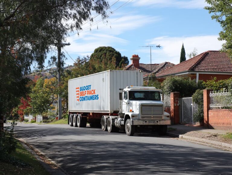 How Does a Tilt Tray Truck Deliver a Moving Container